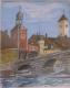 Steinerne BrÃ¼cke in Regensburg - Gerhard Titz - Aquarell auf Papier - Landschaft - Klassisch