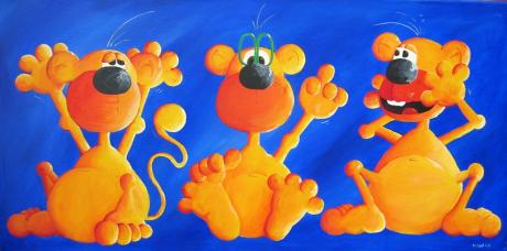 Drei Affen - Ronja Brandl - Array auf Array - Array - Drei Affen - Ronja Brandl - Array auf Array - Array -