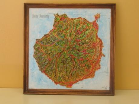 Geografisches Reliefbild-Unikat - Ottmar Gebhardt - Array auf - Array - Geografisches Reliefbild-Unikat - Ottmar Gebhardt - Array auf - Array -