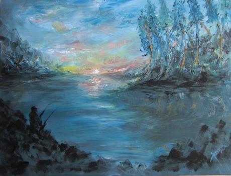 Fischer am See. - Heiner Höppner - Array auf Array - Array - Fischer am See. - Heiner Höppner - Array auf Array - Array -