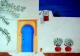 Die Blaue TÃ¼r - marion kapur - Acryl auf Leinwand - Geschichte-Reisen - GegenstÃ¤ndlich
