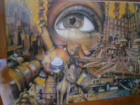 control, holfarbstift technik - tompaint - auf - Array - control, holfarbstift technik - tompaint - auf - Array -