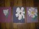 Trilogie La Fleur Acryl Mischtechnik -  NiLa - Mischtechnik-Acryl auf Leinwand - Sonstiges - 