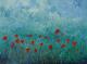 Mohnwiese in blau - Bernd Fricke - Ãl auf Leinwand - Mohn-Sommer - Impressionismus Mohnwiese in blau - Bernd Fricke - Ãl auf Leinwand - Mohn-Sommer - Impressionismus