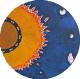 ALL SEEING SUN - Dawn Poli - Acryl auf Leinwand - Abstrakt-Esoterik-Mystik - Abstrakt-PopArt