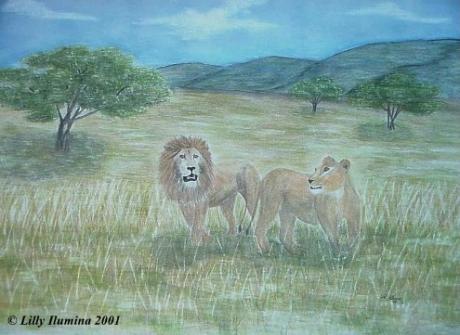 Löwen (1997) von Lilly Ilumina - Lilly Ilumina - Array auf Array - Array - Löwen (1997) von Lilly Ilumina - Lilly Ilumina - Array auf Array - Array -