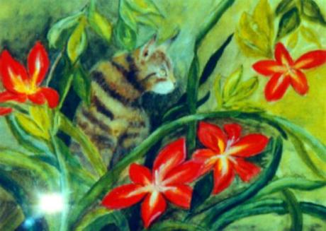 Katze im Garten, Ursula Stiegeler - Eva Goerlich - auf - Array - Katze im Garten, Ursula Stiegeler - Eva Goerlich - auf - Array -