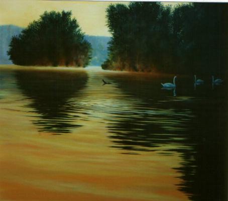 Sonnenaufgang mit Schwänen -Wolfgang Rose- - Wolfgang Rose - Array auf Array - Array - Sonnenaufgang mit Schwänen -Wolfgang Rose- - Wolfgang Rose - Array auf Array - Array -