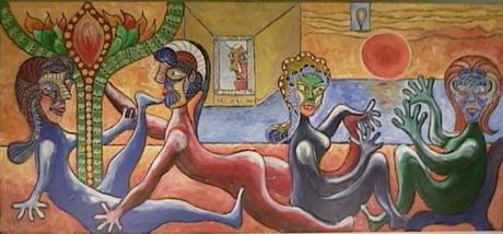 Plauderei am Samstagnachmittag (1997) -Horst Garte - Farbenchaot - auf - Array - Plauderei am Samstagnachmittag (1997) -Horst Garte - Farbenchaot - auf - Array -