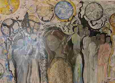 Gruppenkonfrontation mit engelhafter Erscheinung ( - Helmut Herzog - Array auf Array - Array - Gruppenkonfrontation mit engelhafter Erscheinung ( - Helmut Herzog - Array auf Array - Array -