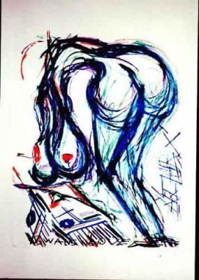 Swans Love, ArthurX 2003, Stone-Litho - ArthurX - auf - Array - Swans Love, ArthurX 2003, Stone-Litho - ArthurX - auf - Array -