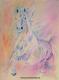 Traumpferd (2010) - Janette Herlinger - Aquarell auf Pappe - Sonstiges-Schnee - Traumpferd (2010) - Janette Herlinger - Aquarell auf Pappe - Sonstiges-Schnee -