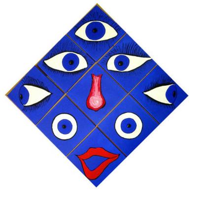 sinnlich blau - Sinnbild zum Spielen - Friedensgar -  Friedensgart Sprudelquell - Array auf Array - Array - 