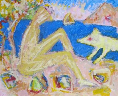 Strandszene (2004) Waldemar Franz Rösch - Hansgretekunst - Array auf Array - Array - Strandszene (2004) Waldemar Franz Rösch - Hansgretekunst - Array auf Array - Array -