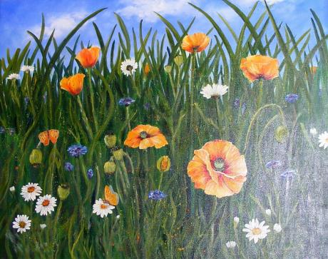 Mohnwiese 1 - Martina Heinisch - Array auf Array - Array - Mohnwiese 1 - Martina Heinisch - Array auf Array - Array -