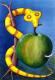 Schlange mit Apfel - 1993 - Otto Freese - Otto Freese - Acryl auf Papier - Sonstiges - Schlange mit Apfel - 1993 - Otto Freese - Otto Freese - Acryl auf Papier - Sonstiges -