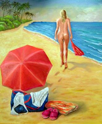 Strandspaziergang - Maler Roevel - Array auf Array - Array - Strandspaziergang - Maler Roevel - Array auf Array - Array -