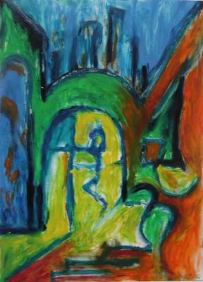 Orangenes Tor (1997) - Franziska Houmsi - Array auf Array - Array - Orangenes Tor (1997) - Franziska Houmsi - Array auf Array - Array -