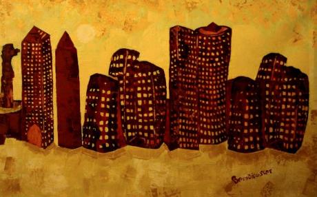 Die alte und die neue Welt (Version II,2) 2000 - F. Berndkaster - Array auf Array - Array - Die alte und die neue Welt (Version II,2) 2000 - F. Berndkaster - Array auf Array - Array -