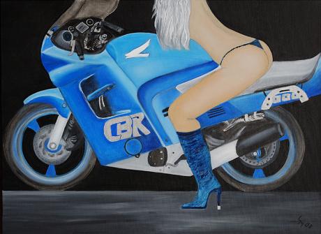 Auftragsarbeit Honda CBR - Monika Langer - auf - Array - Auftragsarbeit Honda CBR - Monika Langer - auf - Array -