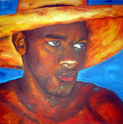 Junge mit Strohhut - Vera Eisberg - auf - Array - Junge mit Strohhut - Vera Eisberg - auf - Array -