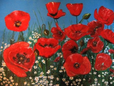 Mohnblumenfeld - Karin Foellmer - Array auf - Array - Mohnblumenfeld - Karin Foellmer - Array auf - Array -