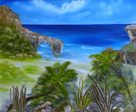 Einsamer Strand Südsee Ölgemälde - Marianne Koroll - Array auf Array - Array - Array Einsamer Strand Südsee Ölgemälde - Marianne Koroll - Array auf Array - Array - Array