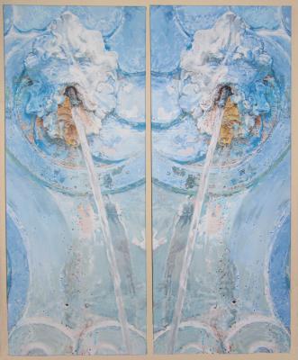 Gespiegelte Speier - dunjate Kunst in Acryl - Array auf Array - Array - Array Gespiegelte Speier - dunjate Kunst in Acryl - Array auf Array - Array - Array