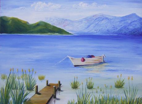 Bergsee mit Boot - Rainer Hillebrand - Array auf - Array - Array Bergsee mit Boot - Rainer Hillebrand - Array auf - Array - Array