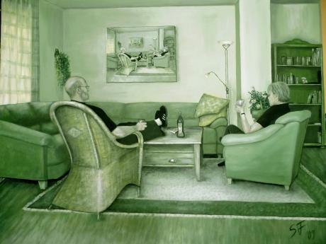 Unser Wohnzimmer (Auftragsarbeit) - simone finster - Array auf Array - - Array Unser Wohnzimmer (Auftragsarbeit) - simone finster - Array auf Array - - Array