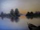 Abend am See - Heike Ziethen - Ãl auf Leinwand - See - Gegenständlich-Klassisch-Naturalismus-Realismus Abend am See - Heike Ziethen - Ãl auf Leinwand - See - Gegenständlich-Klassisch-Naturalismus-Realismus