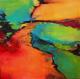 verliebt in Farbe- - Agnes Lang - Ãl auf Leinwand - Landschaft - Abstrakt