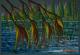 Am See - Claudia Diaz - Pastell auf Pappe - BÃ¤ume-See-Wald - 