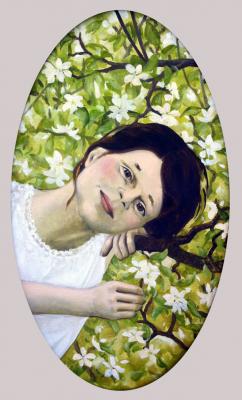 Portrait eines Mädchens im Apfelbaum - Franziska Gramm K.Meleon - Array auf Array - Array - Array Portrait eines Mädchens im Apfelbaum - Franziska Gramm K.Meleon - Array auf Array - Array - Array