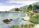 Bornholm - Karin Liste - Aquarell auf - Landschaft - Naturalismus Bornholm - Karin Liste - Aquarell auf - Landschaft - Naturalismus