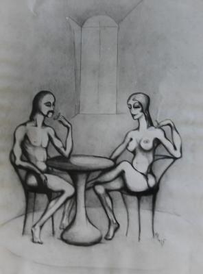 Begegnung im Cafe - der Flirt - Michael Haack - Array auf - Array - Begegnung im Cafe - der Flirt - Michael Haack - Array auf - Array -