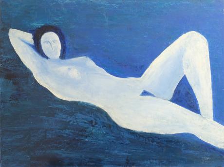 liegender Akt in Blau - Stephan Trauner - Array auf Array - Array - liegender Akt in Blau - Stephan Trauner - Array auf Array - Array -