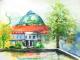 HCC am Stadpark - Evelyn Brosche - Aquarell auf - Stadtansichten - HCC am Stadpark - Evelyn Brosche - Aquarell auf - Stadtansichten -