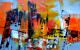 orange-city ;City-Reihe - wolfgang mayer - Ãl auf - Abstrakt - orange-city ;City-Reihe - wolfgang mayer - Ãl auf - Abstrakt -