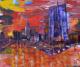 EZB-Frankfurt -Skyline 1 - wolfgang mayer - Acryl-Ãl auf - Abstrakt-Landschaft - EZB-Frankfurt -Skyline 1 - wolfgang mayer - Acryl-Ãl auf - Abstrakt-Landschaft -