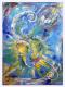 Night Dreams - Kristina Yaroslavskaya - Acryl-Mischtechnik auf Karton - Abstrakt-Fantastisch-GefÃ¼hle - Abstrakt