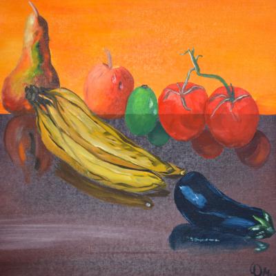 Stillleben mit Bananen und Aubergine - wolfgang mayer - Array auf - Array - Stillleben mit Bananen und Aubergine - wolfgang mayer - Array auf - Array -