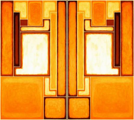 SESSION DIPTYCHON 34. -  Giclée Kunstdruck Leinw. - Ralf Maximilian Berninger - Array auf Array - Array - 