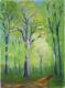 Maiwald bei Schwerzen - Josef Heinzler - Thomas Knab - Ãl auf Leinwand - Reisen-BÃ¤ume-Wald-FrÃ¼hling - Impressionismus