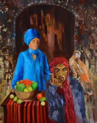 Das Paar mit dem Falken - wolfgang mayer - Array auf - Array - Das Paar mit dem Falken - wolfgang mayer - Array auf - Array -