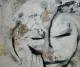 Thinking about - Ute Guetling, ehem. Kaus - Acryl auf - Abstrakt-Gesichter - Thinking about - Ute Guetling, ehem. Kaus - Acryl auf - Abstrakt-Gesichter -