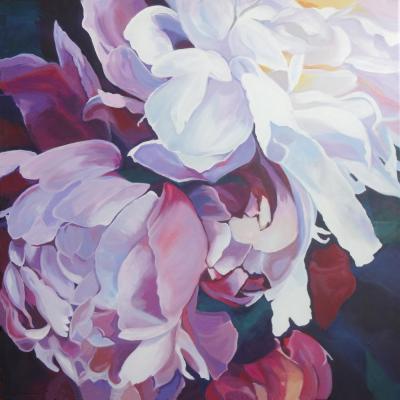 Pfingstrosen weiß-violett - ingrid wenz-gahler - Array auf Array - Array - Array Pfingstrosen weiß-violett - ingrid wenz-gahler - Array auf Array - Array - Array