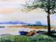 Insel Kischi - Evelyn Brosche - Aquarell auf - Landschaft - Insel Kischi - Evelyn Brosche - Aquarell auf - Landschaft -