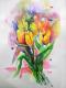 Tulpen 2017 - Evelyn Brosche - Aquarell auf - Blumen - Tulpen 2017 - Evelyn Brosche - Aquarell auf - Blumen -