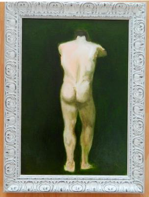 Rückenakt vor grünem Grund - Michael Haack - Array auf Array - Array - Rückenakt vor grünem Grund - Michael Haack - Array auf Array - Array -